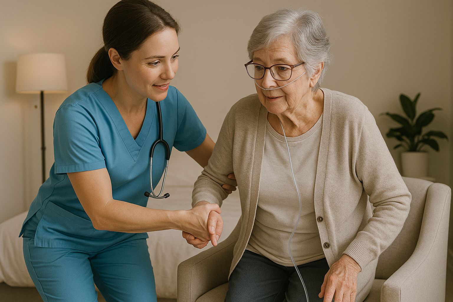 Ambulation support and fall-prevention at home